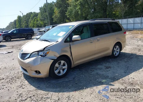 2011 Toyota Sienna Le V6 из США, поврежденный, VIN 5TDKK3DC4BS148984